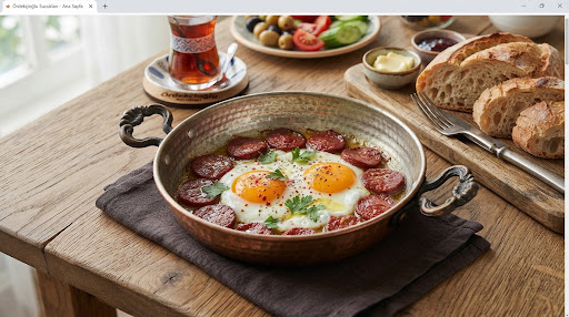Bakır Tavada Yumurta
